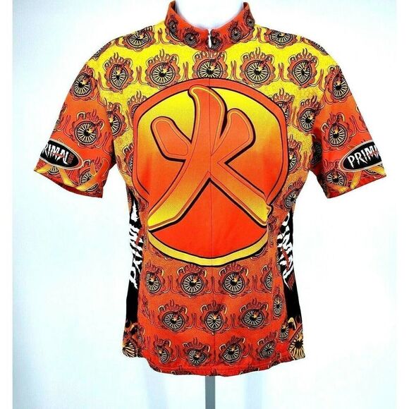 Primal Wear Cycling Jersey Now Zen Wheels Fire - Picture 1 of 11